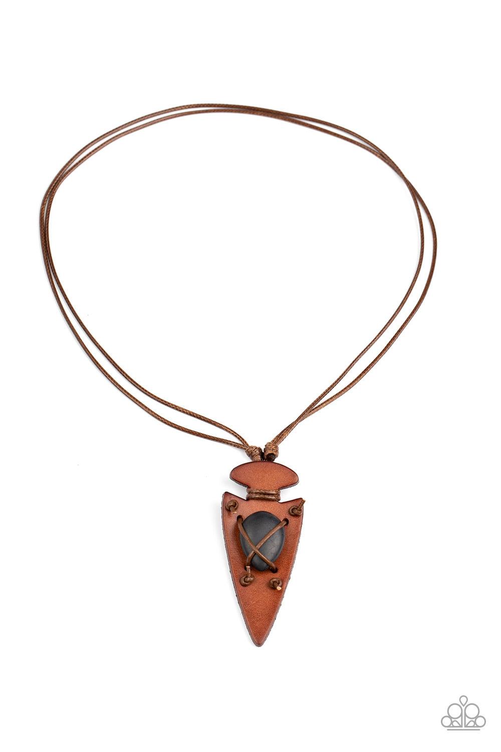 Paparazzi Accessories-Hold Your ARROWHEAD Up High - Black Necklace