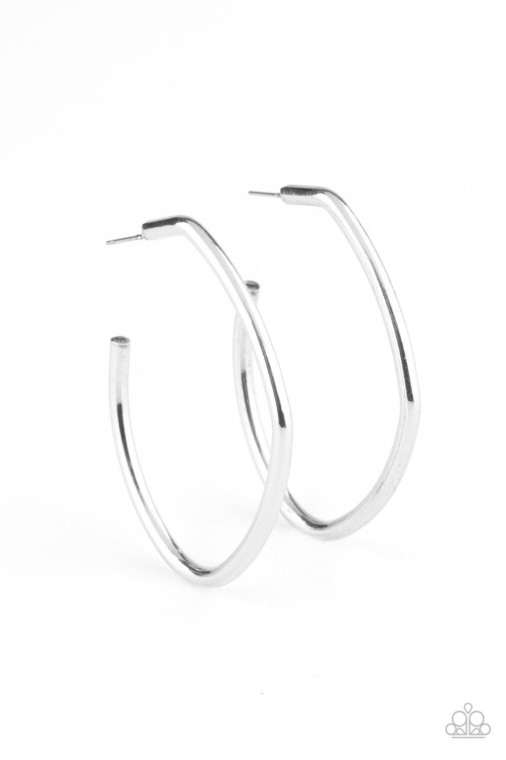 Paparazzi Accessories-Rough It Up - Silver Earrings