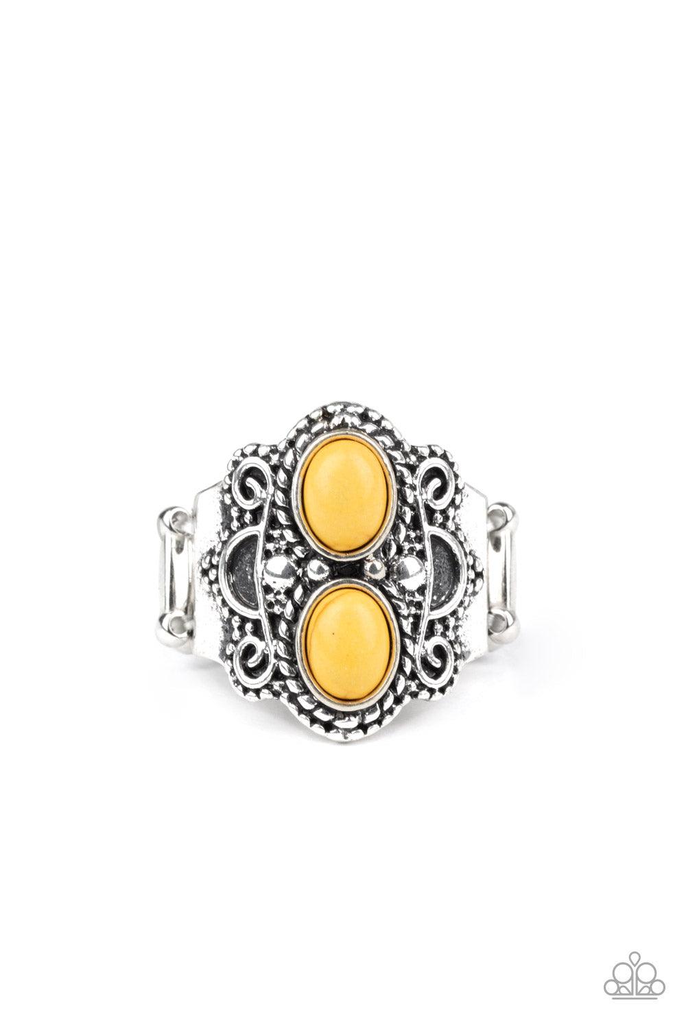 Paparazzi Accessories-Eco Essence - Yellow Ring
