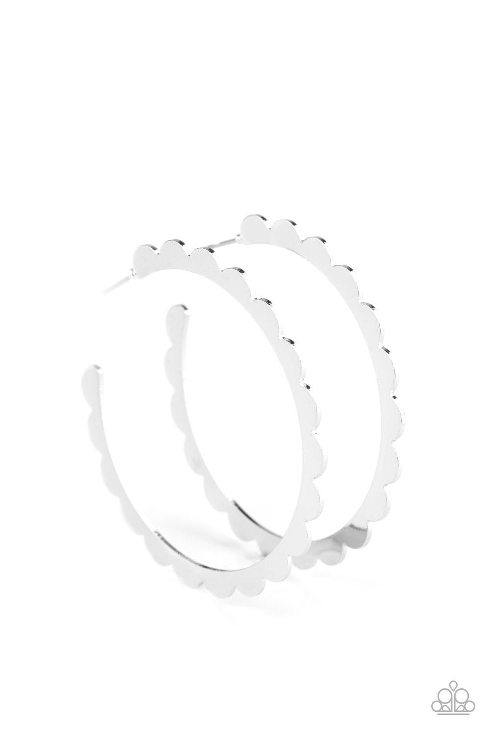 Paparazzi Accessories-Radiant Ridges - Silver Earrings