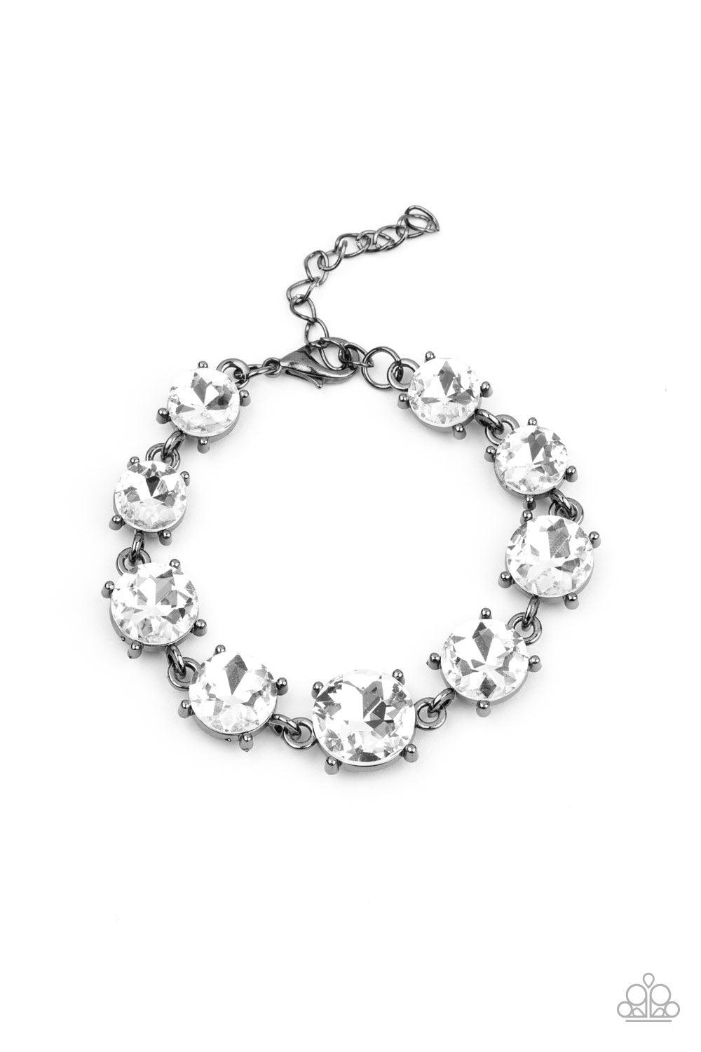 Paparazzi Accessories-Cant Believe My ICE - Black Bracelet