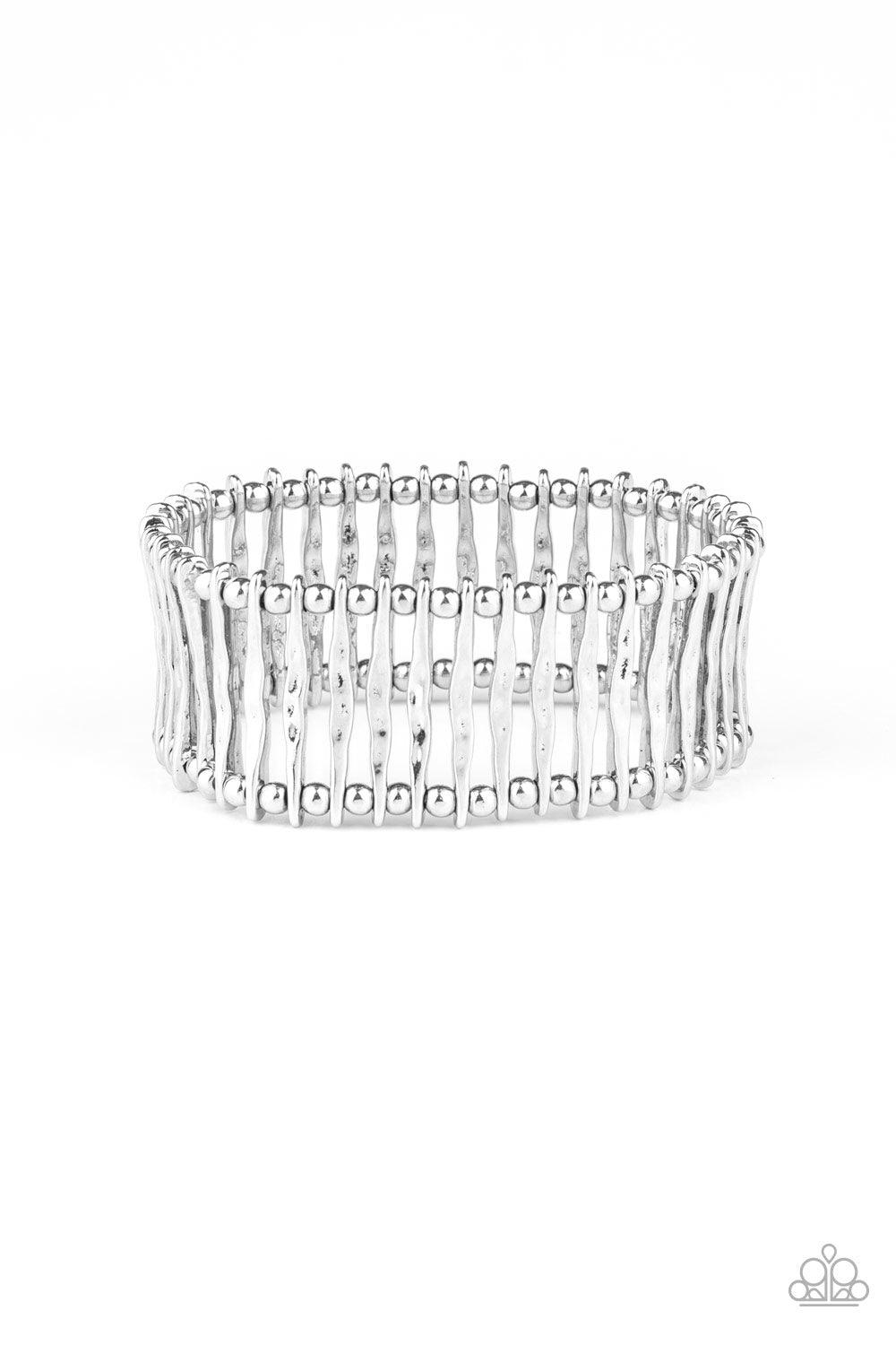 Paparazzi Accessories-Rustic Rebellion - Silver Bracelet