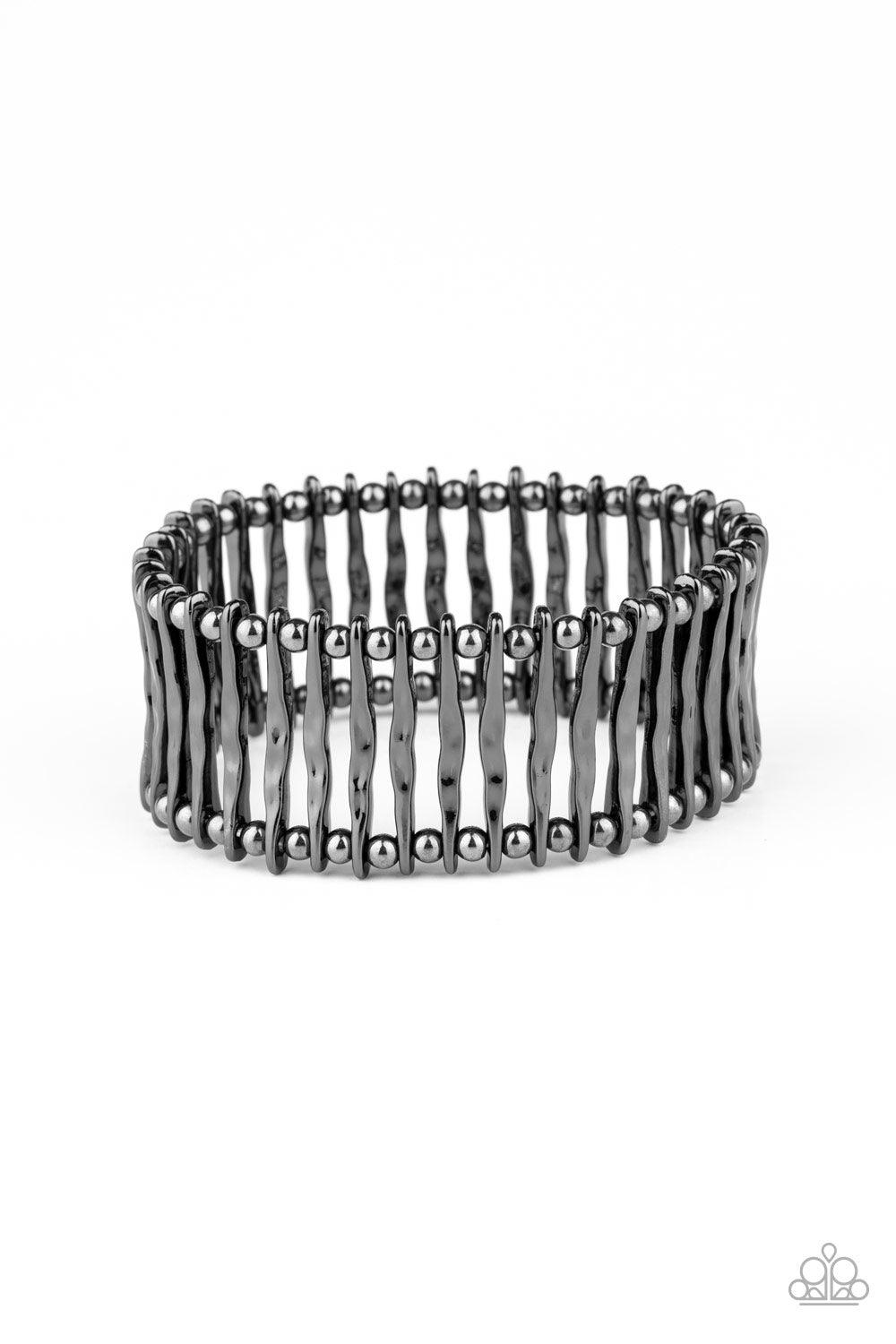 Paparazzi Accessories-Rustic Rebellion - Black Bracelet
