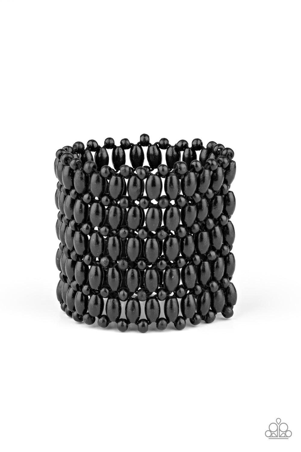 Paparazzi Accessories-Way Down In Kokomo - Black Bracelet