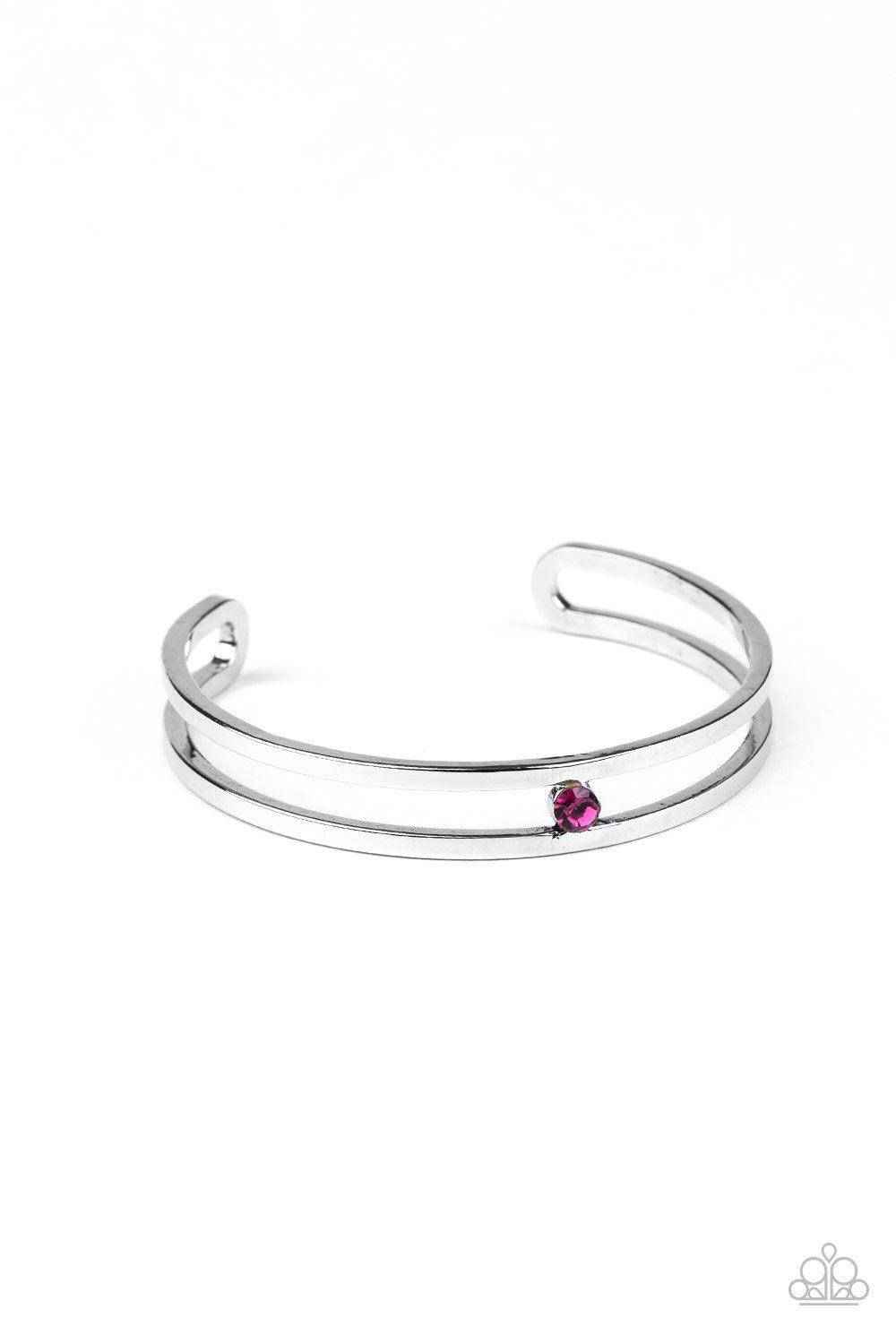 Paparazzi Accessories-Solo Artist - Pink Bracelet
