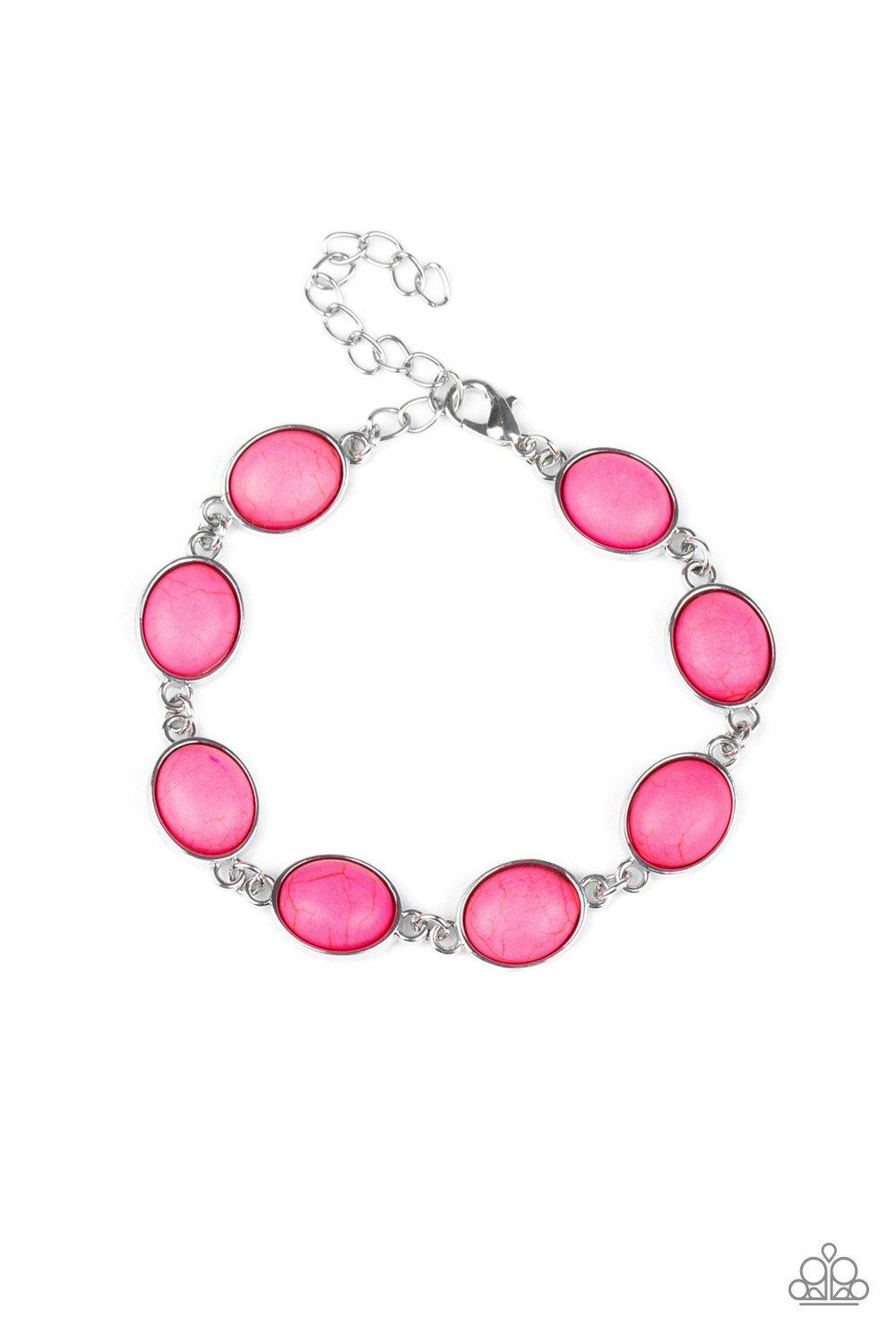 Paparazzi Accessories-Nice Stonework - Pink Bracelet