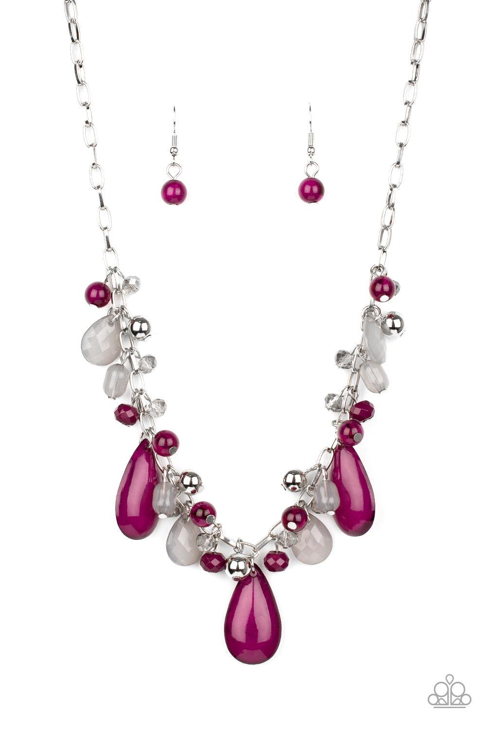 Paparazzi Accessories-Seaside Solstice - Purple Necklace