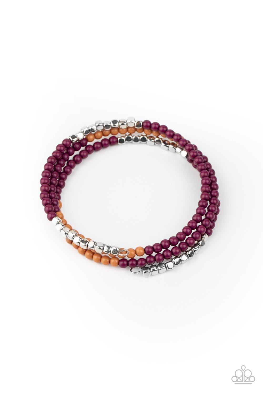 Spiral Dive Purple Bracelet - Jewelry by Bretta
