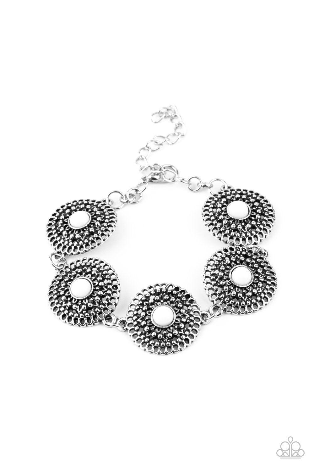 Paparazzi Accessories-Mojave Mandalas - White Bracelets