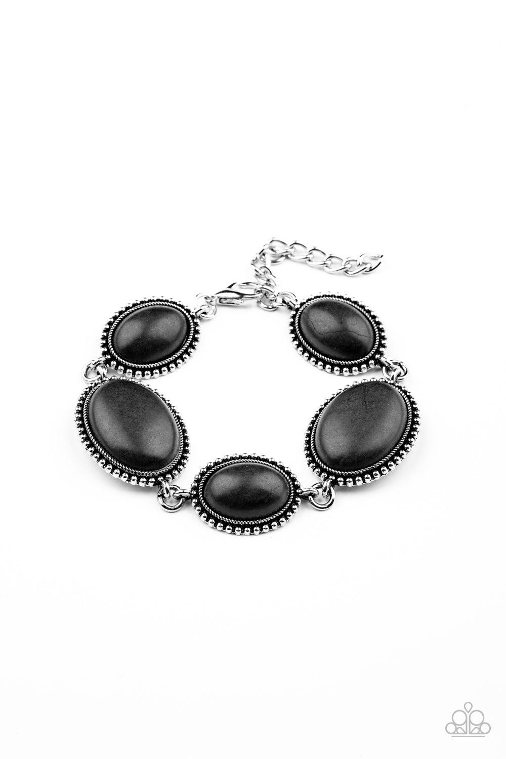 Paparazzi Accessories-River View - Black Bracelet