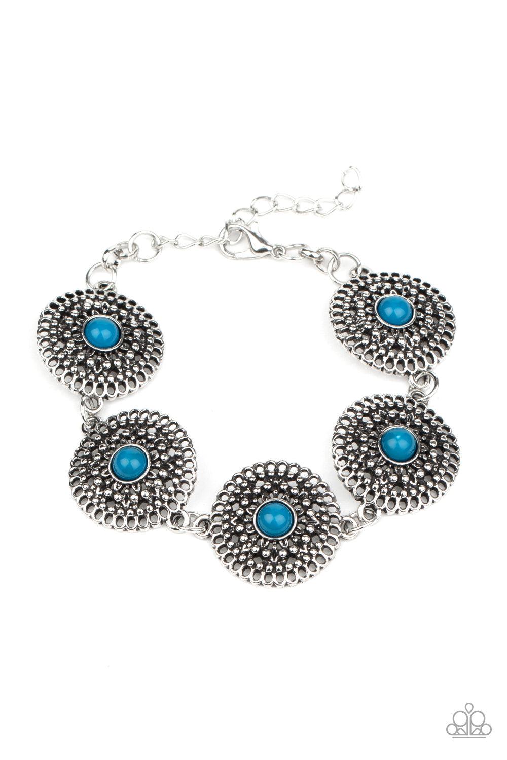 Paparazzi Accessories-Mojave Mandalas - Blue Bracelet