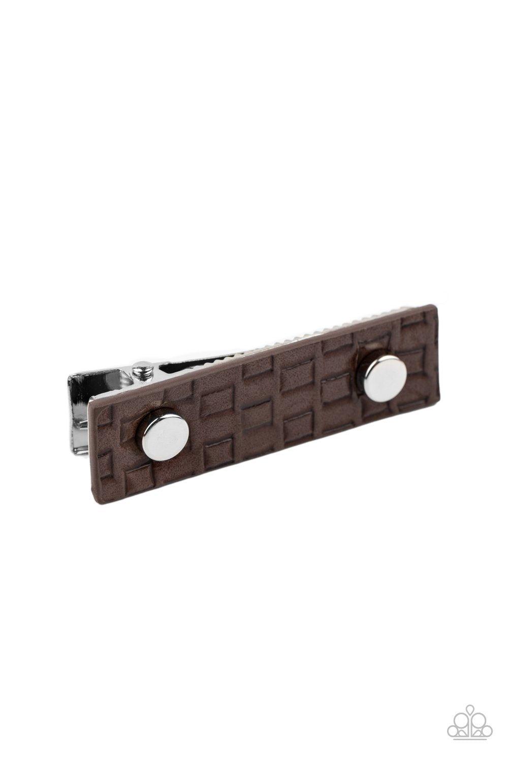 Pleasantly Patterned Brown Hair Clip - Jewelry by Bretta