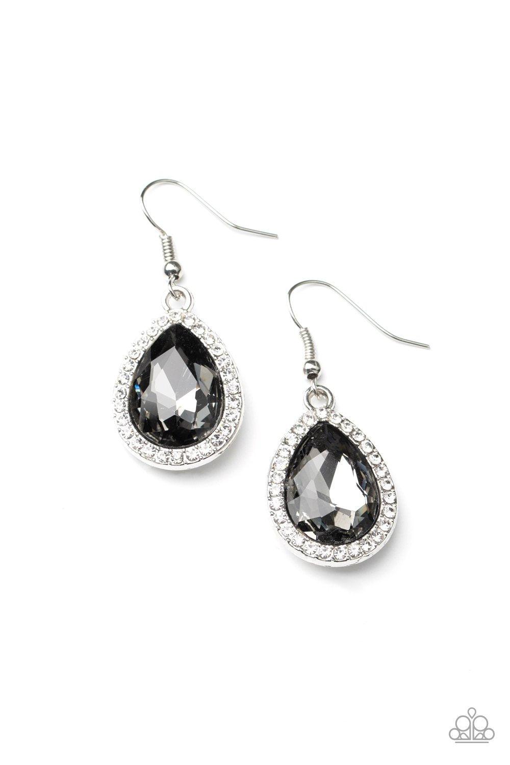 Paparazzi Accessories-Dripping With Drama - Silver Earrings