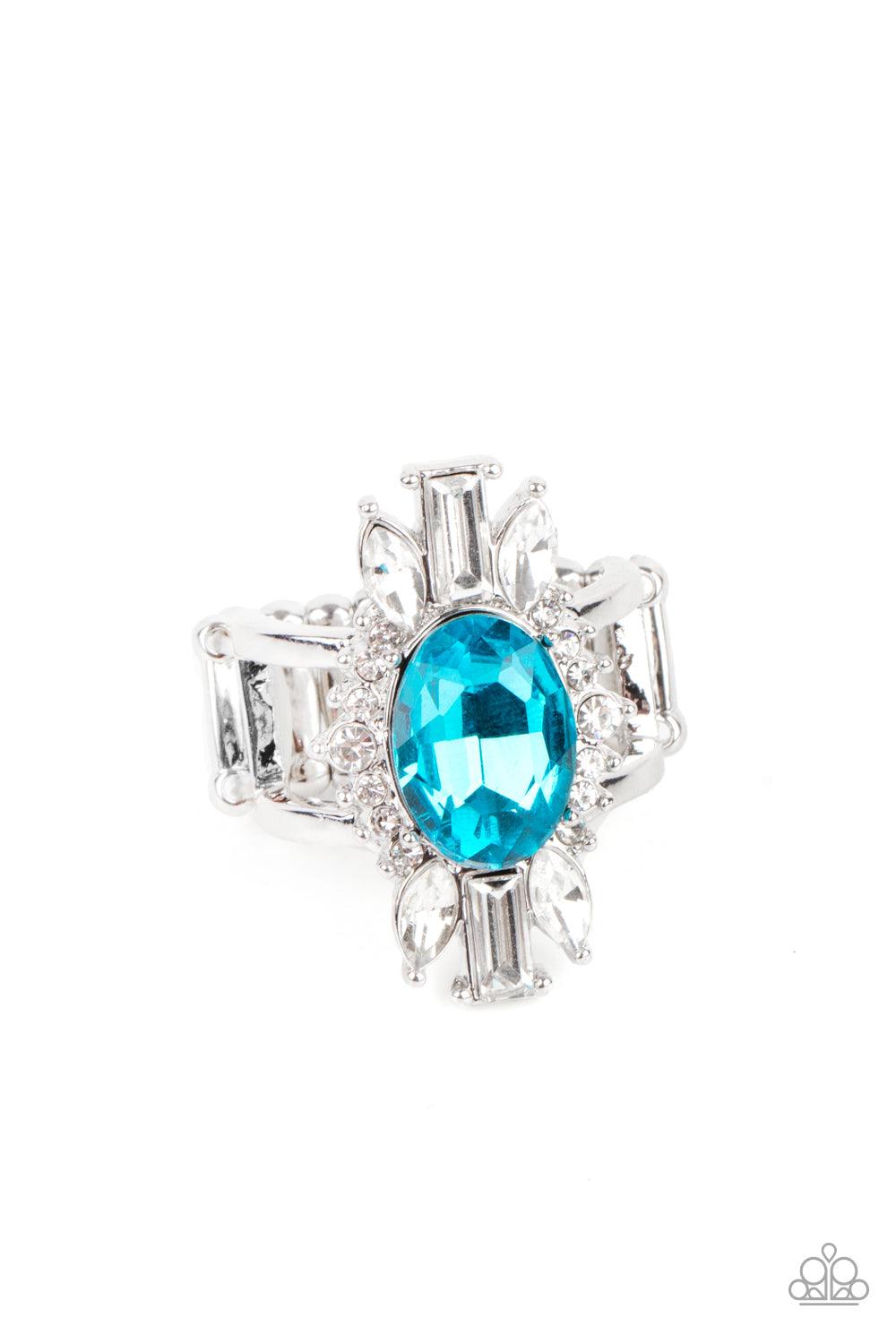 Paparazzi Accessories-Icy Icon - Blue Ring