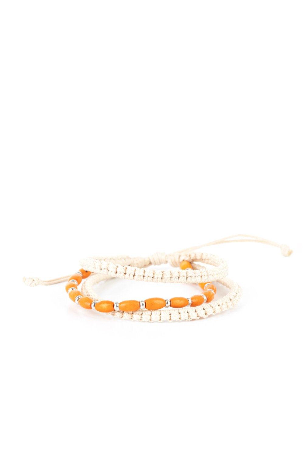 Paparazzi Accessories-Refreshingly Rural - Orange Bracelet