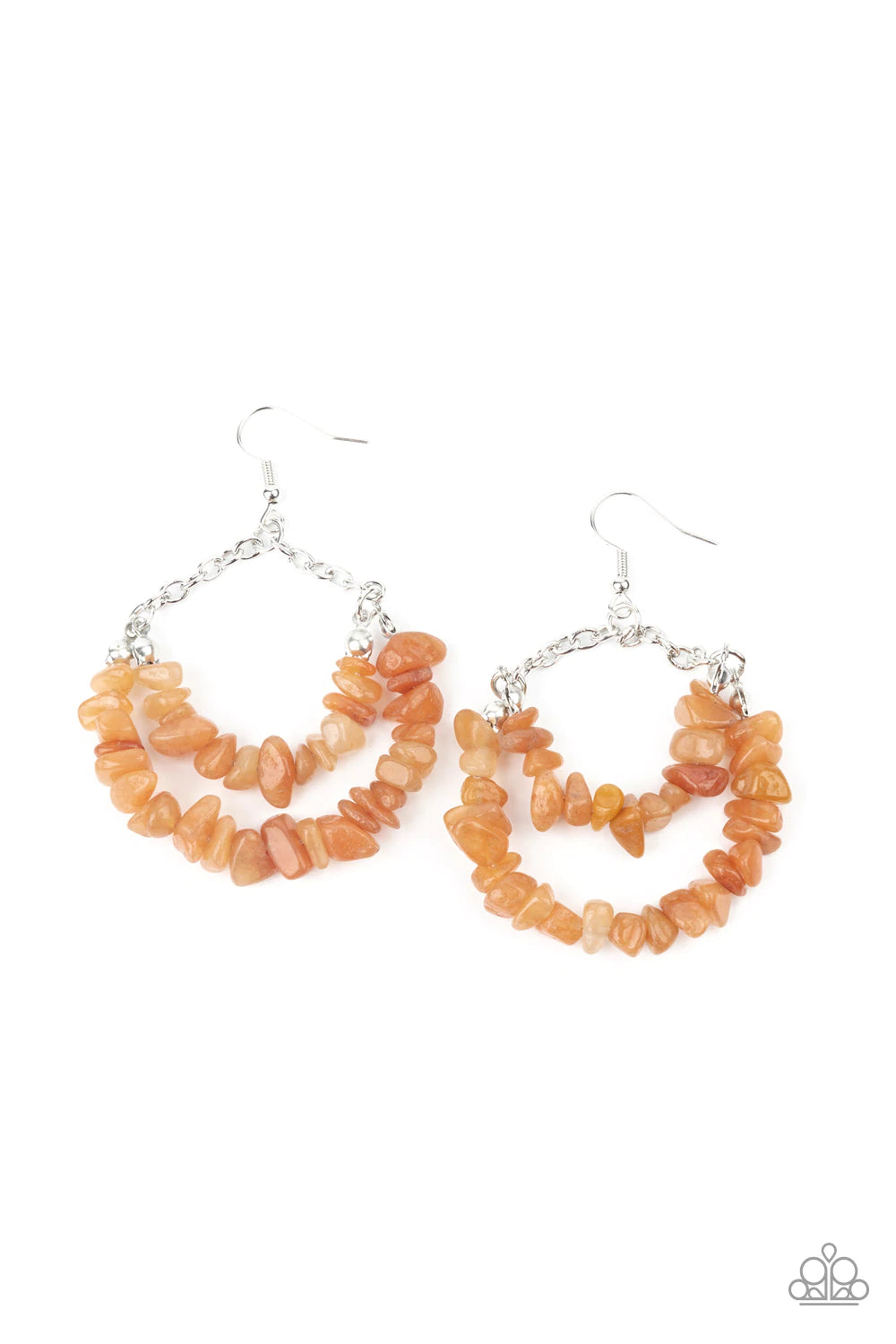 Rainbow Rock Gardens Orange Earrings - Jewelry By Bretta