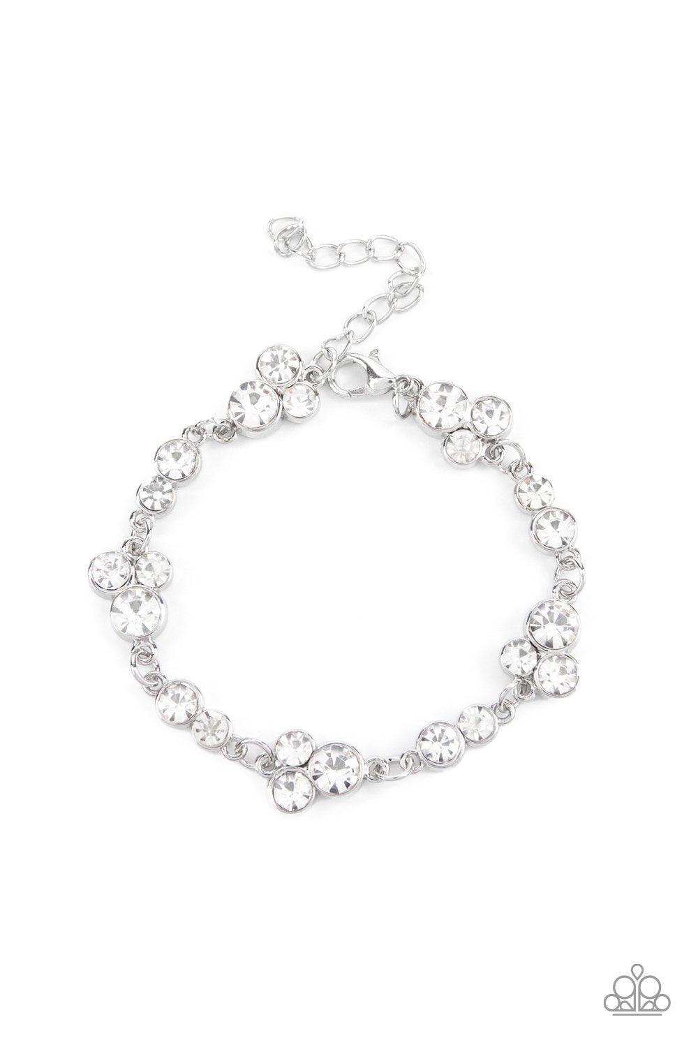 Social GLISTENING White Bracelet - Jewelry by Bretta