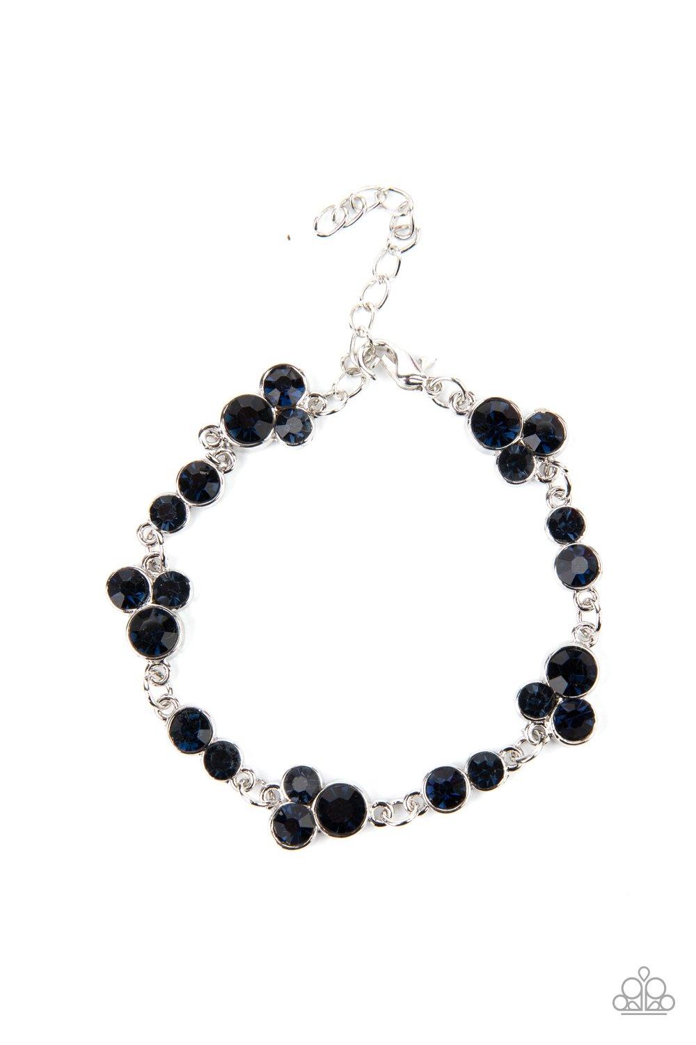 Paparazzi Accessories-Social GLISTENING - Blue Bracelet