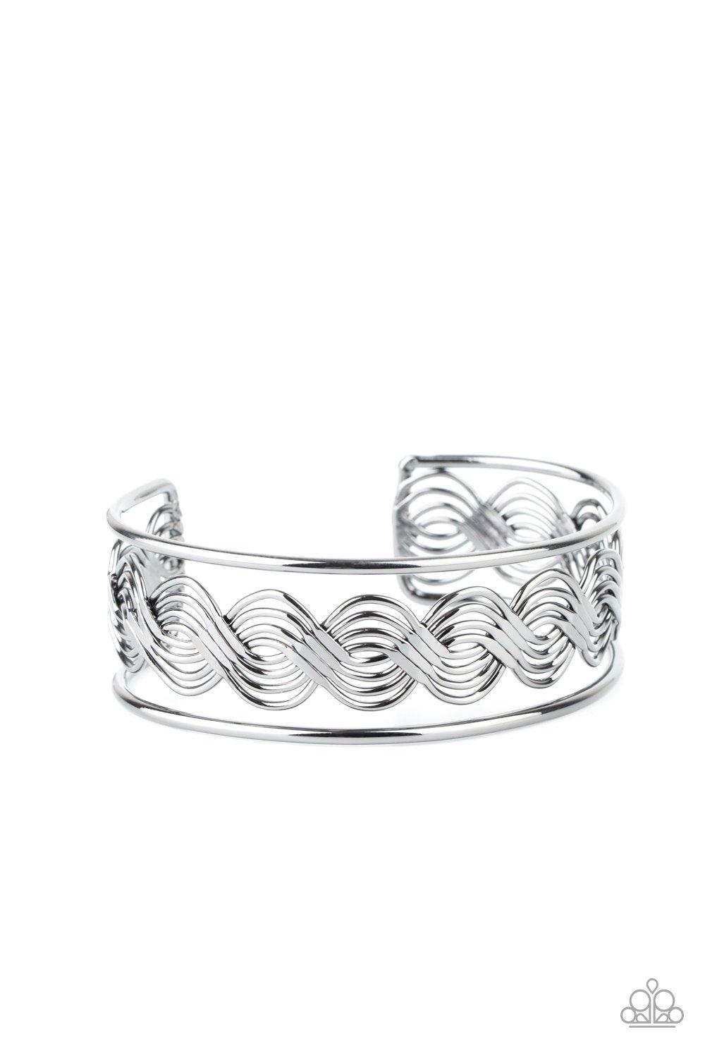 Paparazzi Accessories-WEAVE An Impression - Black Bracelet