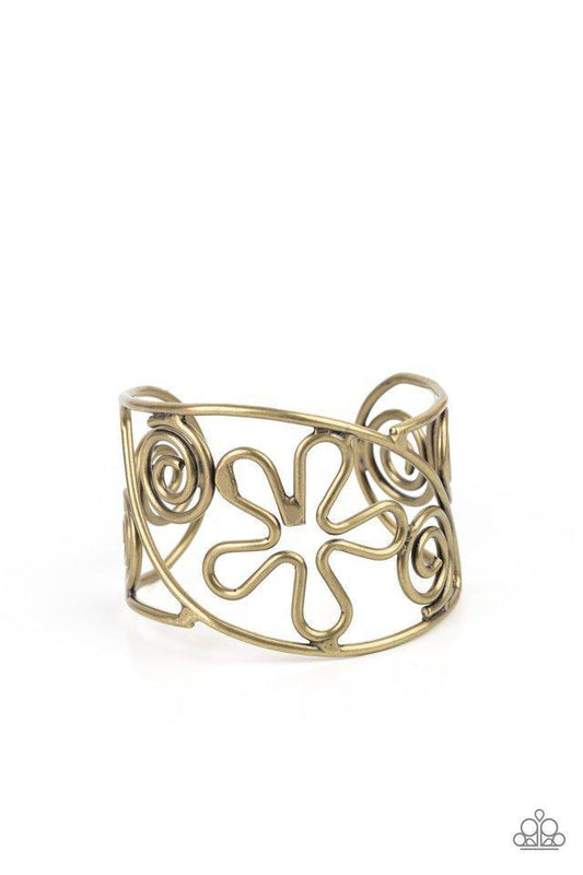 Groovy Sensations Brass Bracelet - Jewelry by Bretta
