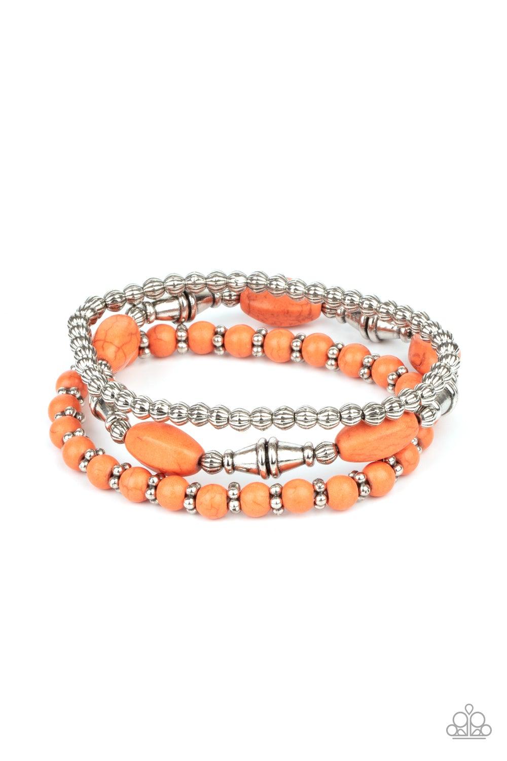Sahara Sanctuary Orange Bracelets - Jewelry by Bretta