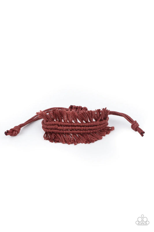 Make Yourself at HOMESPUN Brown Bracelet - Jewelry by Bretta