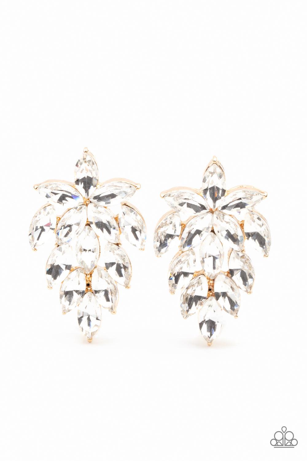 Paparazzi Accessories-They See Me Glowin - Gold Earrings