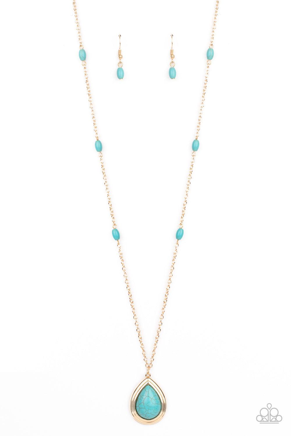 Paparazzi Accessories-Go Tell It On The MESA - Gold Necklace