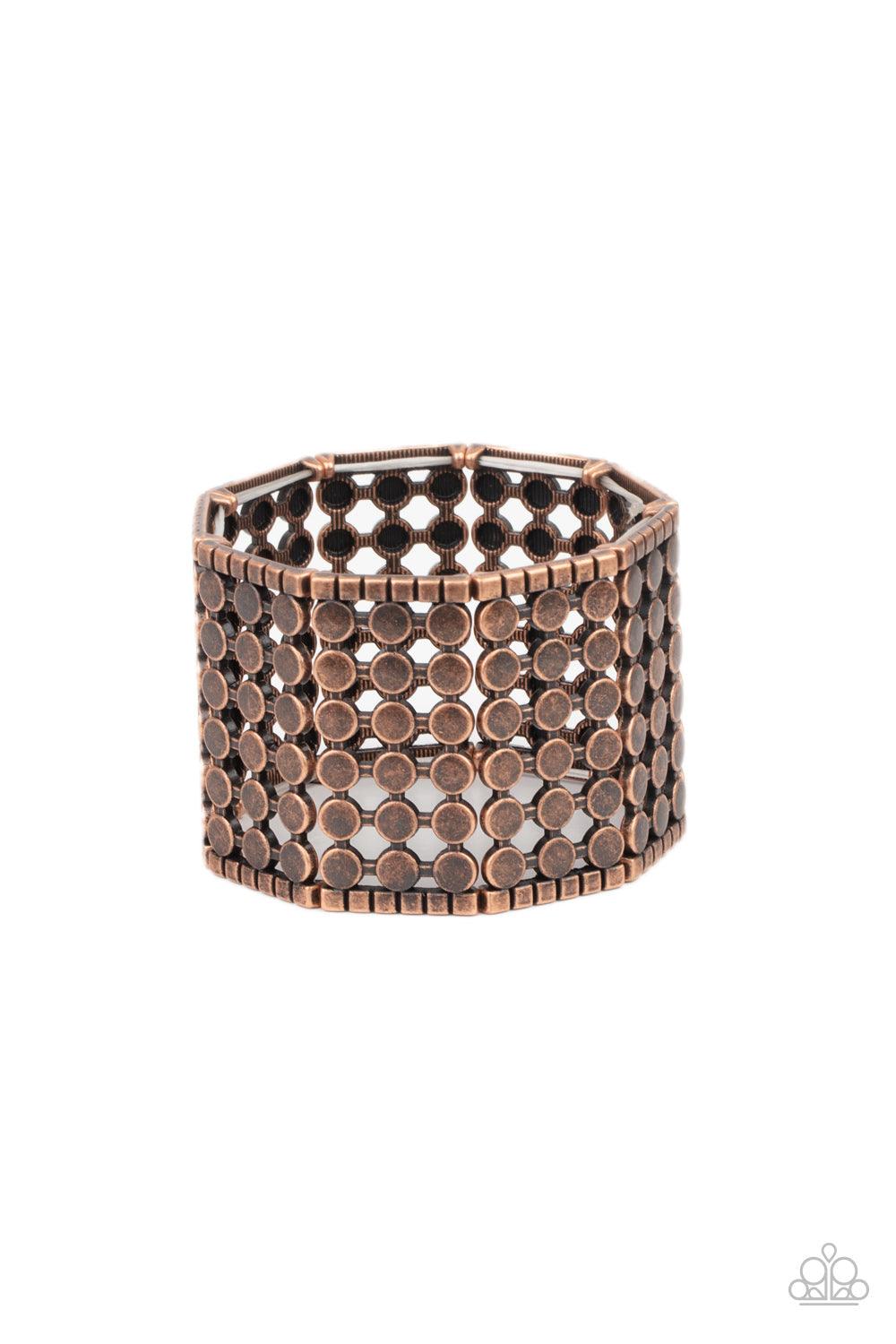 Paparazzi Accessories-Cool and CONNECTED - Copper Bracelet