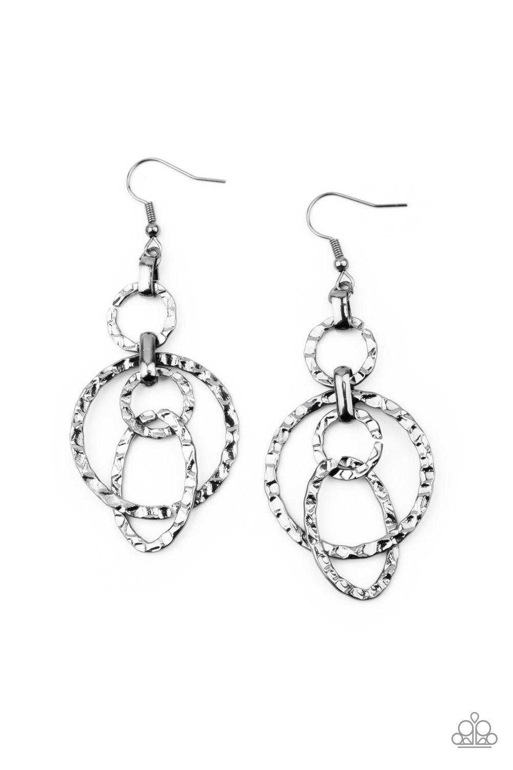 Industrial Artifact - Black Earrings - Jewelry By Bretta