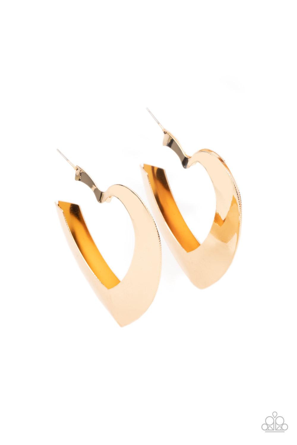 Heart-Racing Radiance Gold Earrings - Jewelry by Bretta