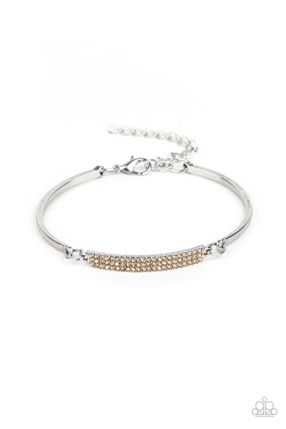 Showy Sparkle - Brown Bracelet - Jewelry by Bretta