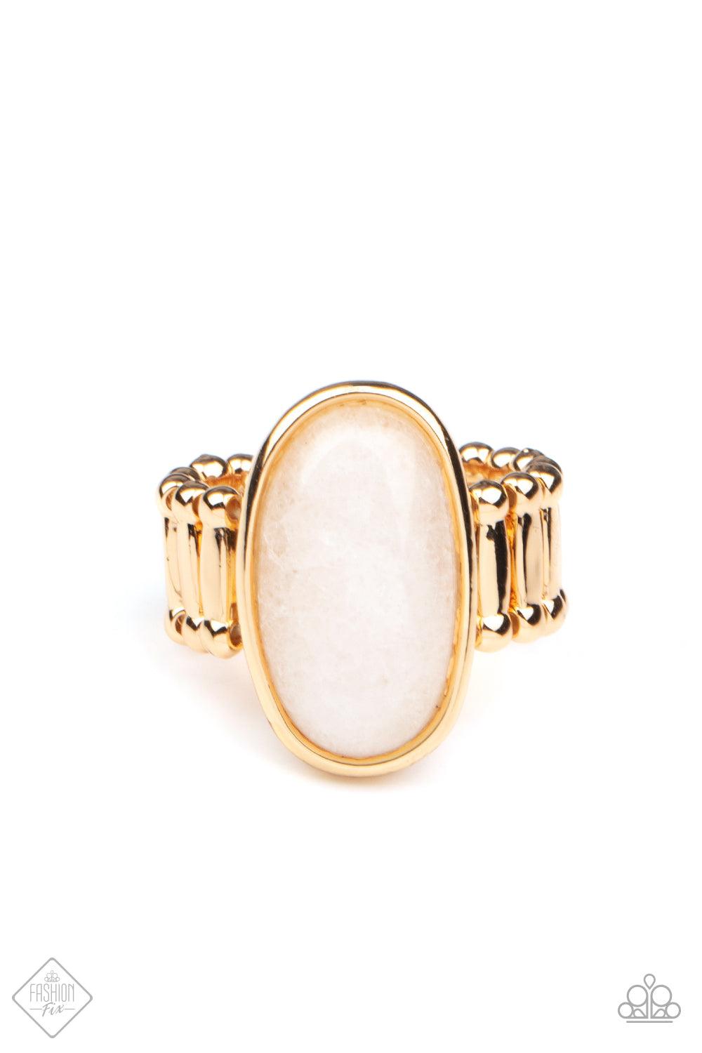 Mystical Mantra Gold Ring - Jewelry by Bretta