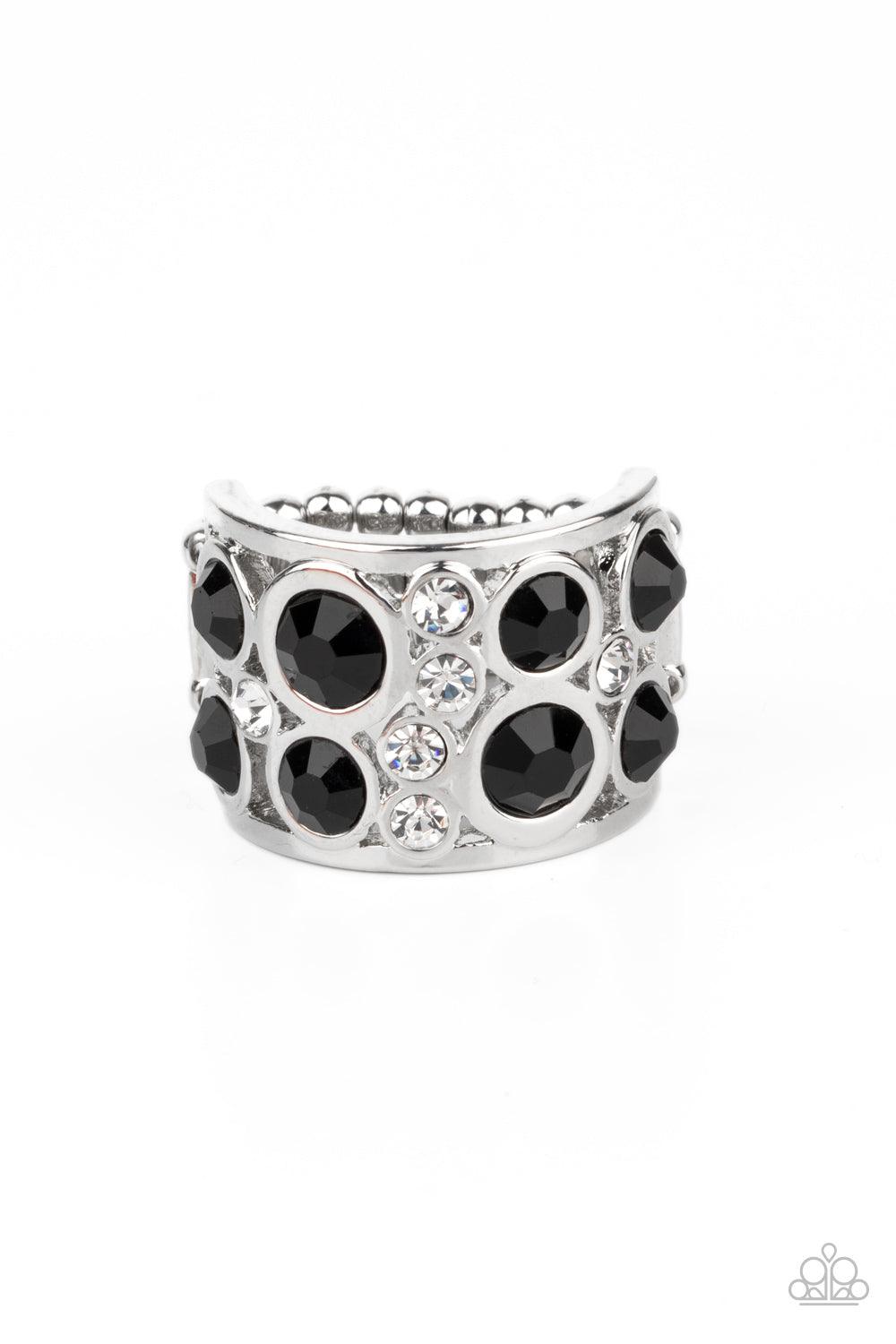 High Roller Royale Black Ring - Jewelry by Bretta