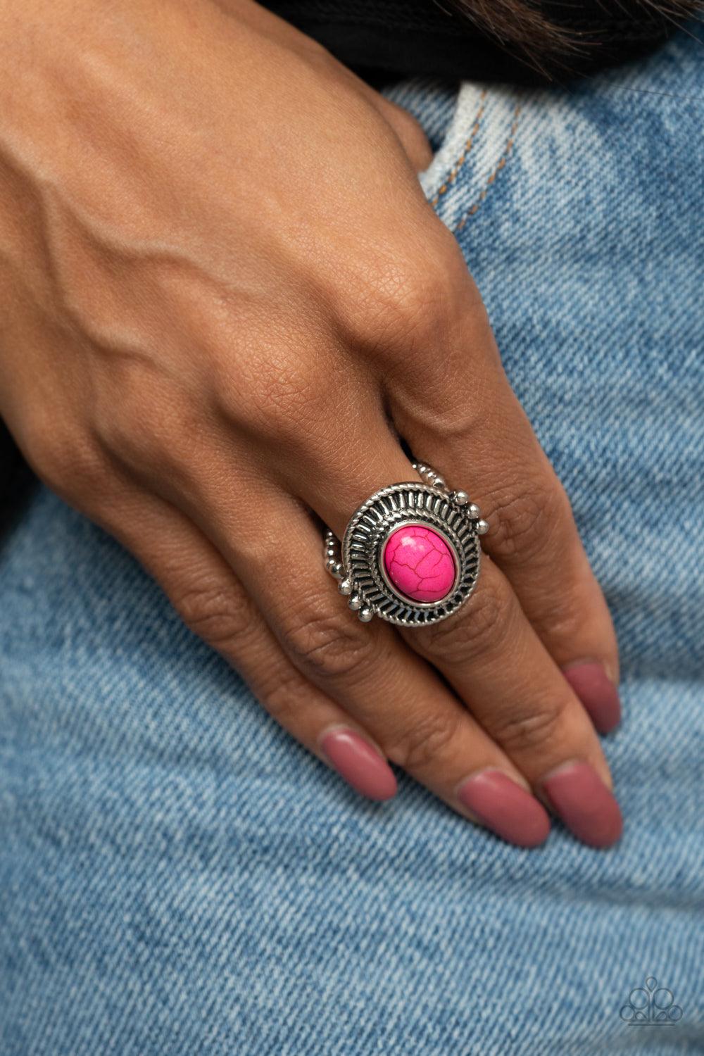 BADLANDS To The Bone Pink Ring - Jewelry by Bretta