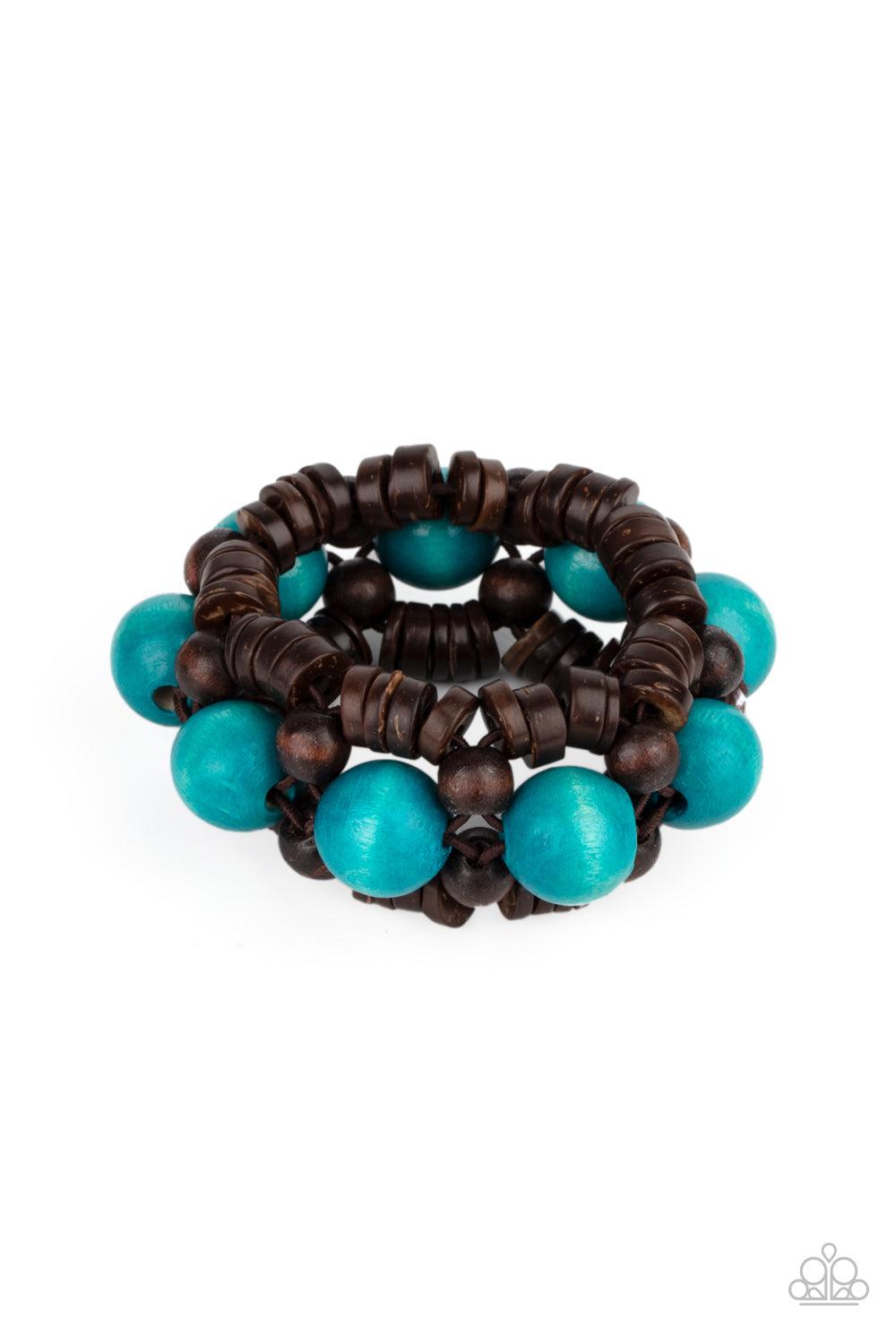 Paparazzi Accessories-Tropical Temptations - Blue Bracelet