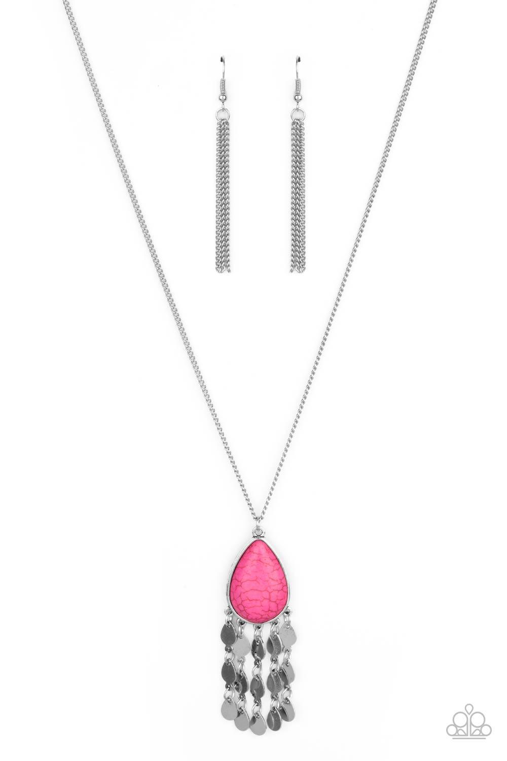 Musically Mojave Pink Necklace - Jewelry by Bretta