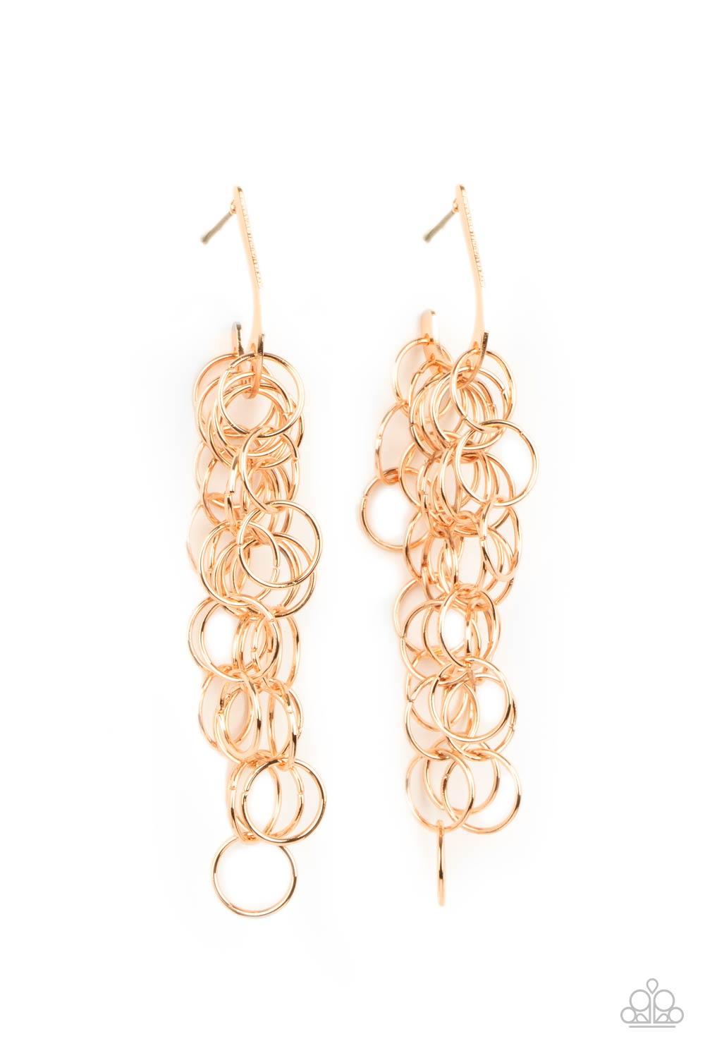 Long Live The Rebels Gold Earrings - Jewelry by Bretta