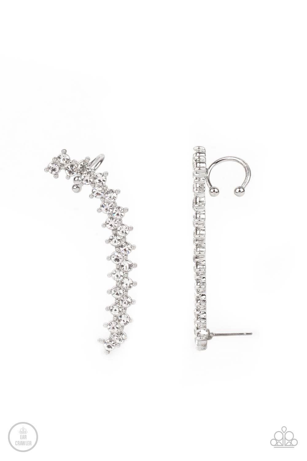 Let There Be LIGHTNING White Earrings - Jewelry by Bretta