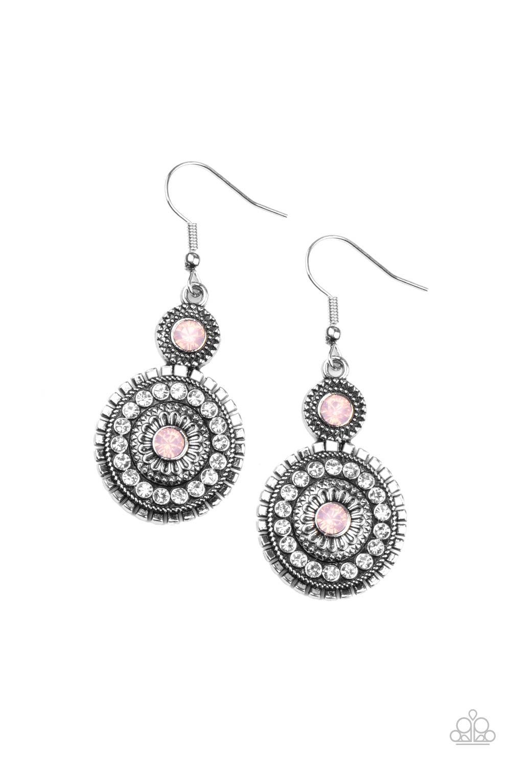 Paparazzi Accessories-Opulent Outreach - Pink Earrings