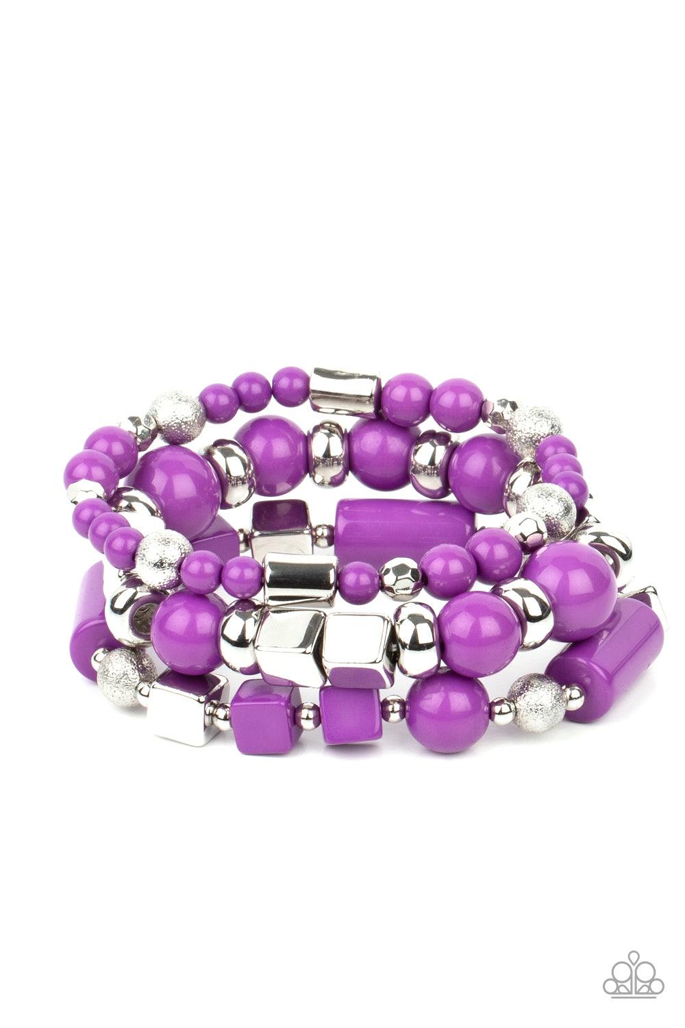 Perfectly Prismatic Purple Bracelet - Jewelry by Bretta