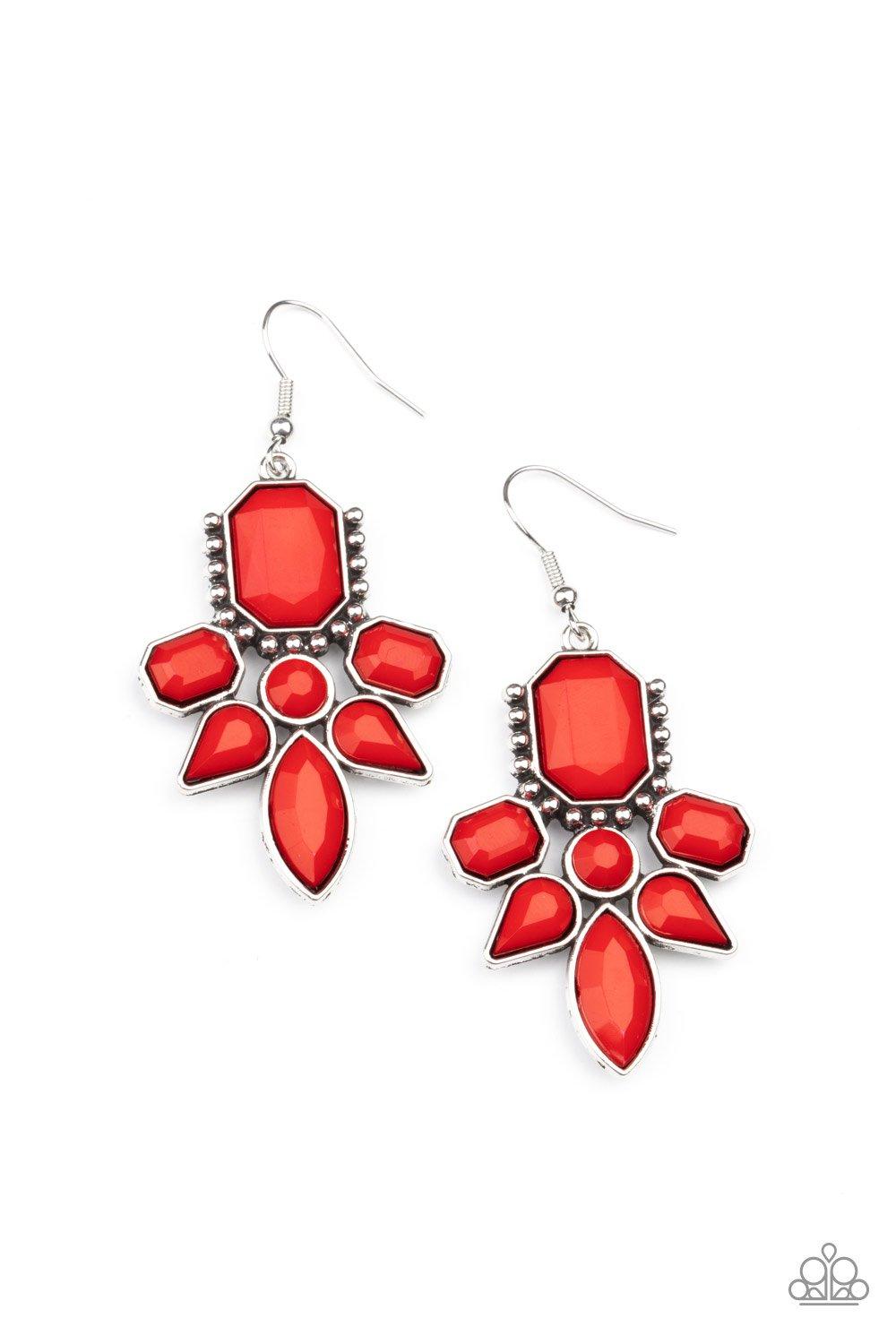 Vacay Vixen Red Earrings - Jewelry by Bretta