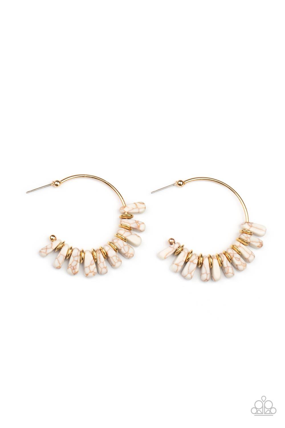 Poshly Primitive White Earrings - Jewelry by Bretta