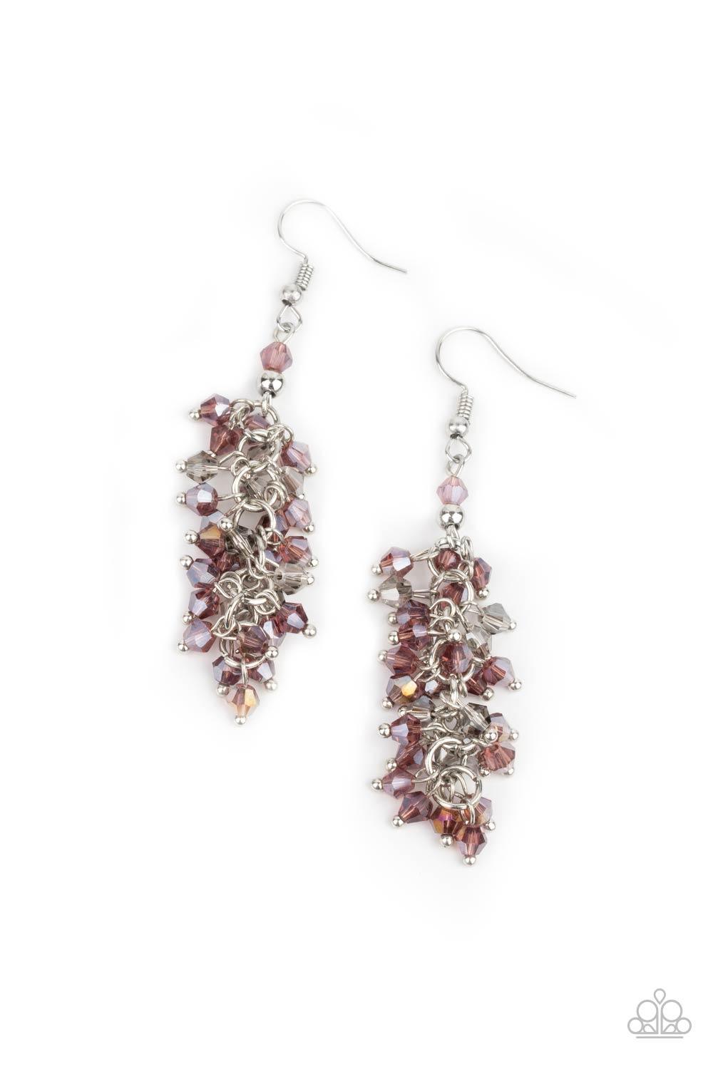 Celestial Chandeliers - Purple Earrings - Jewelry By Bretta