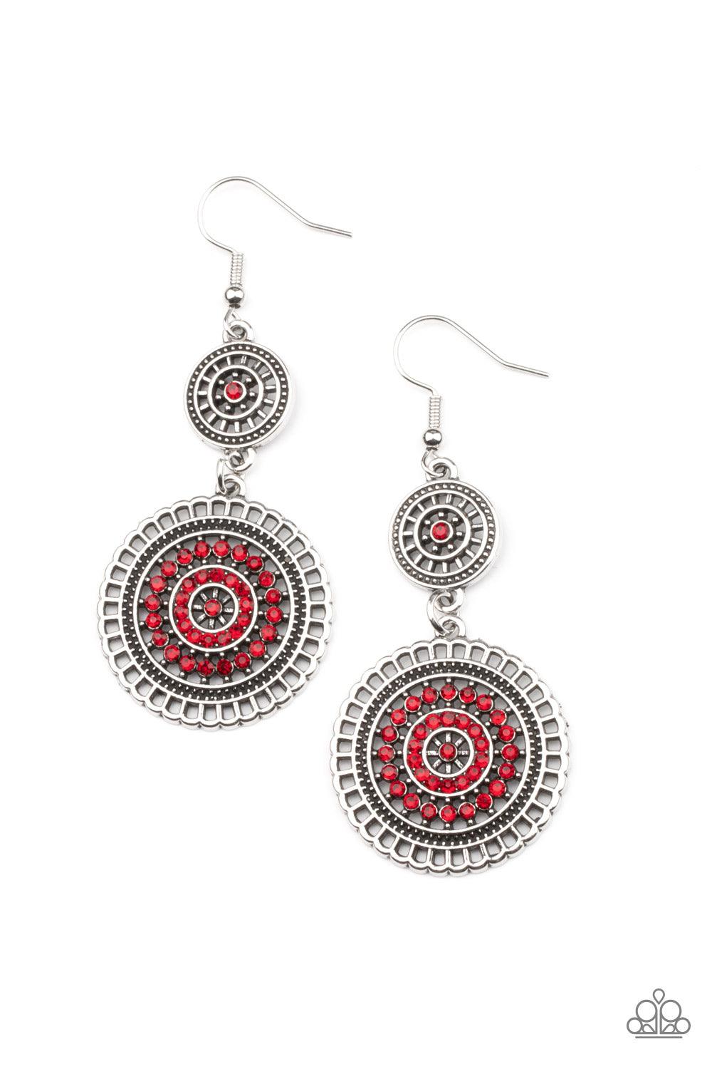 Bohemian Bedazzle Red Earrings - Jewelry by Bretta