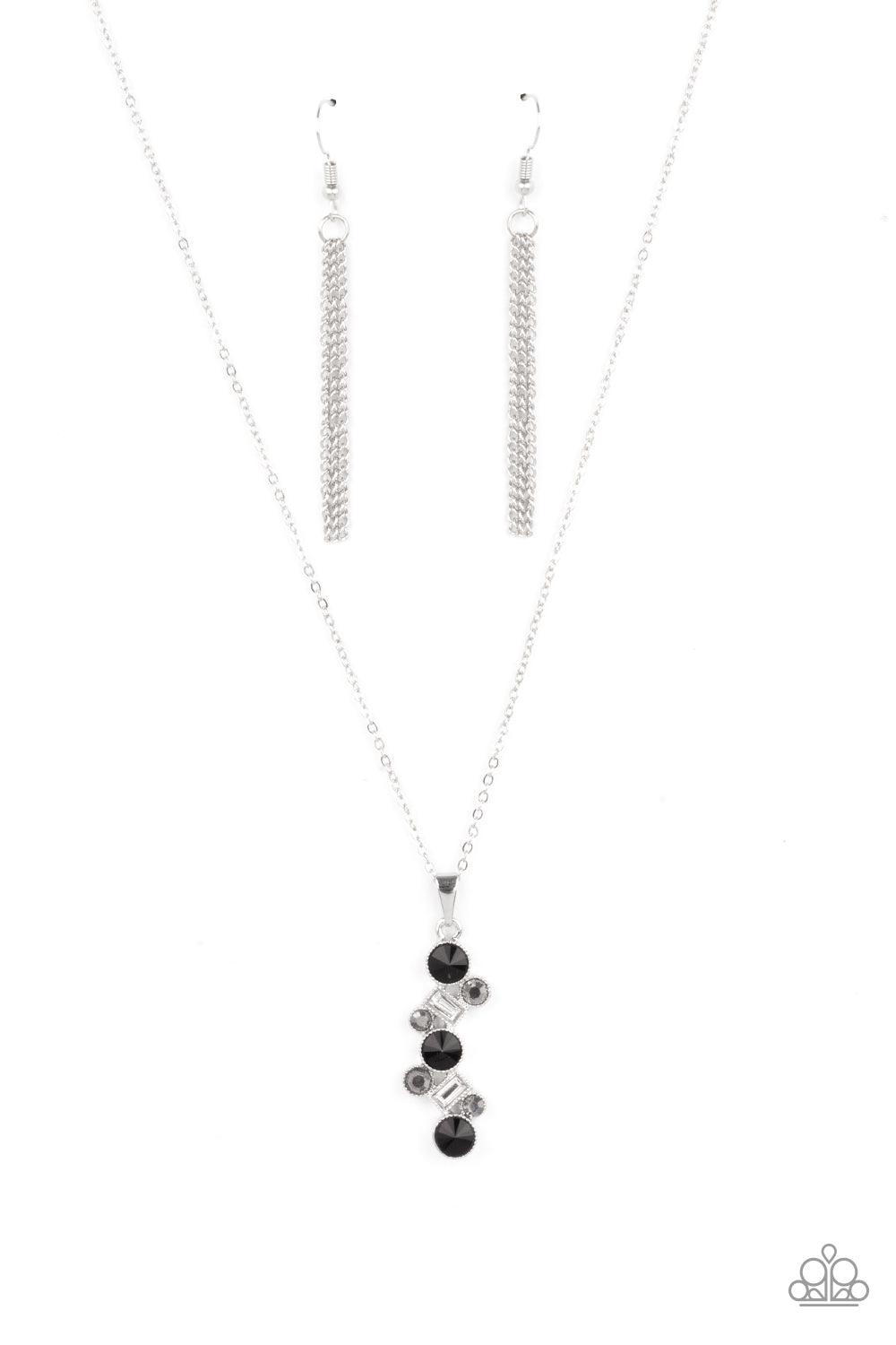 Classically Clustered Black Necklace - Jewelry by Bretta