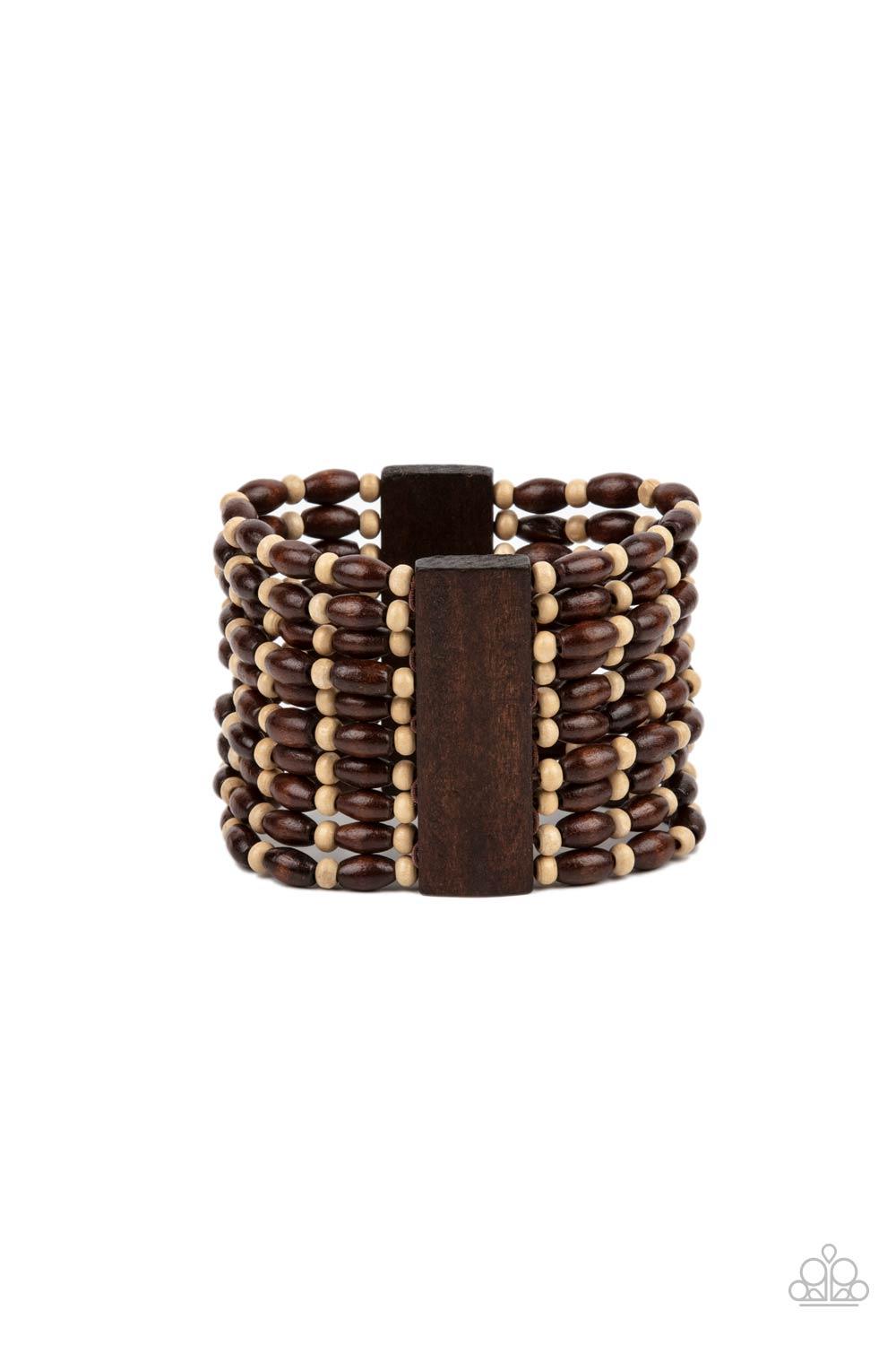 Cayman Carnival Brown Bracelet - Jewelry by Bretta