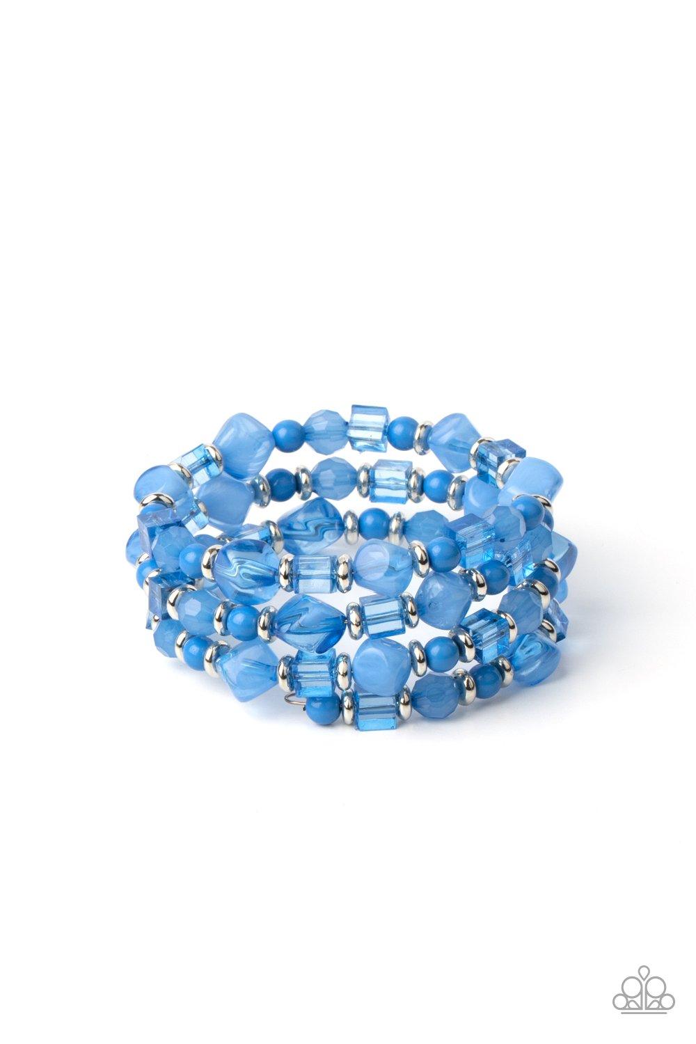Girly Girl Glimmer - Blue Bracelet - Jewelry By Bretta