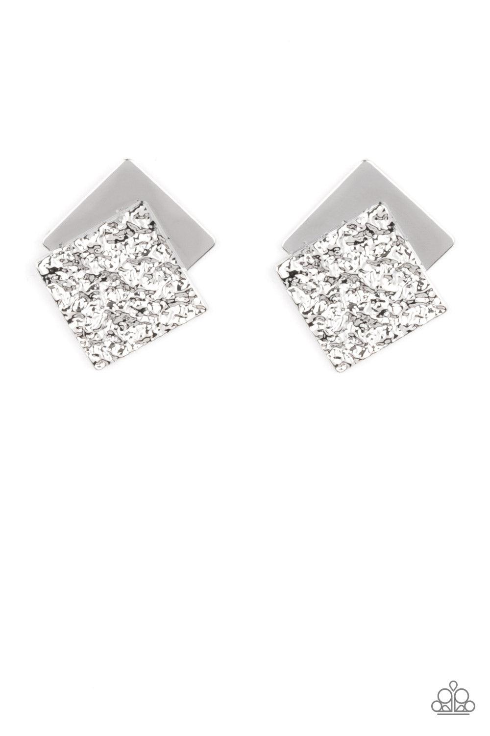 Square With Style - Silver Earrings - Jewelry by Bretta