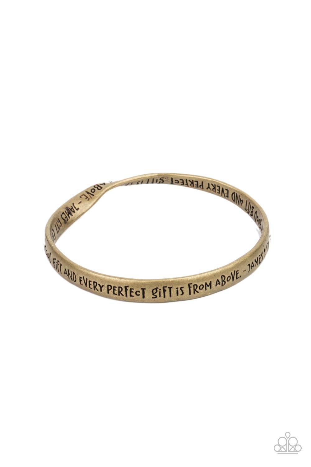 Perfect Present Brass Bracelet - Jewelry by Bretta